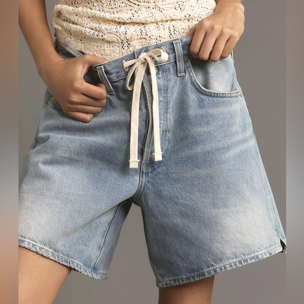 Citizens of Humanity Brynn Drawstring Denim Shorts. Size 32